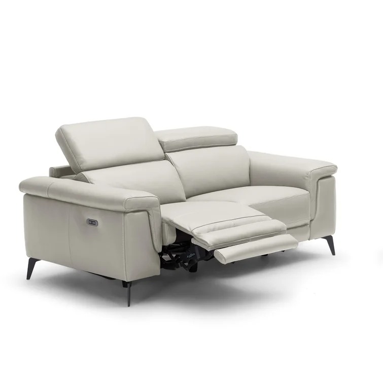 Philippa 67'' Genuine Leather Pillow Top Arm Reclining Loveseat