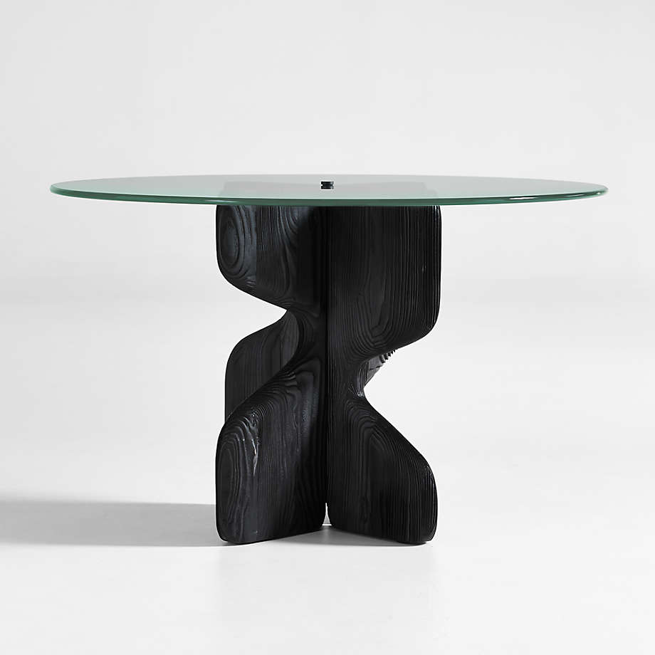 Lechuza Glass Top Round Dining Table