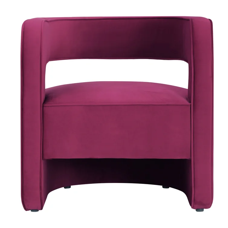 Jamal 25.5'' Wide Velvet Barrel Chair