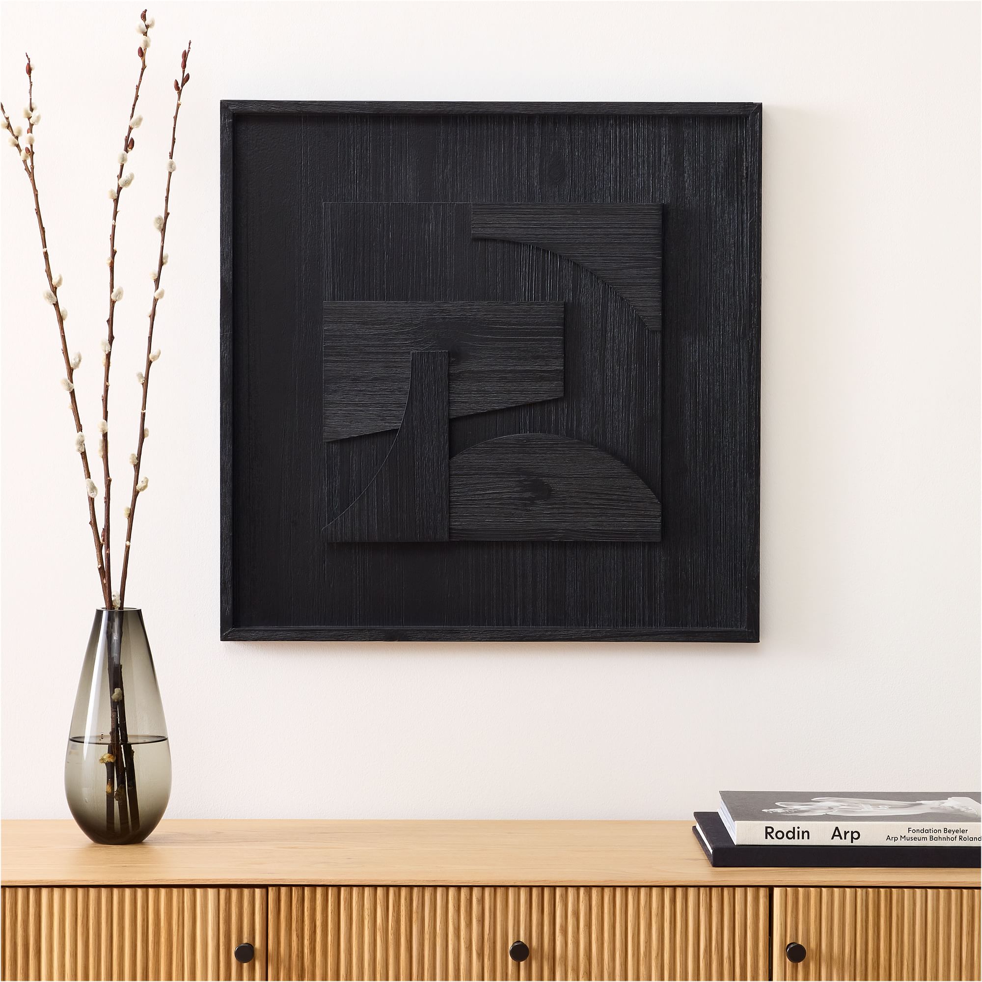 Dimitri Wood Assemblage Square Dimensional Wall Art II24"x24"