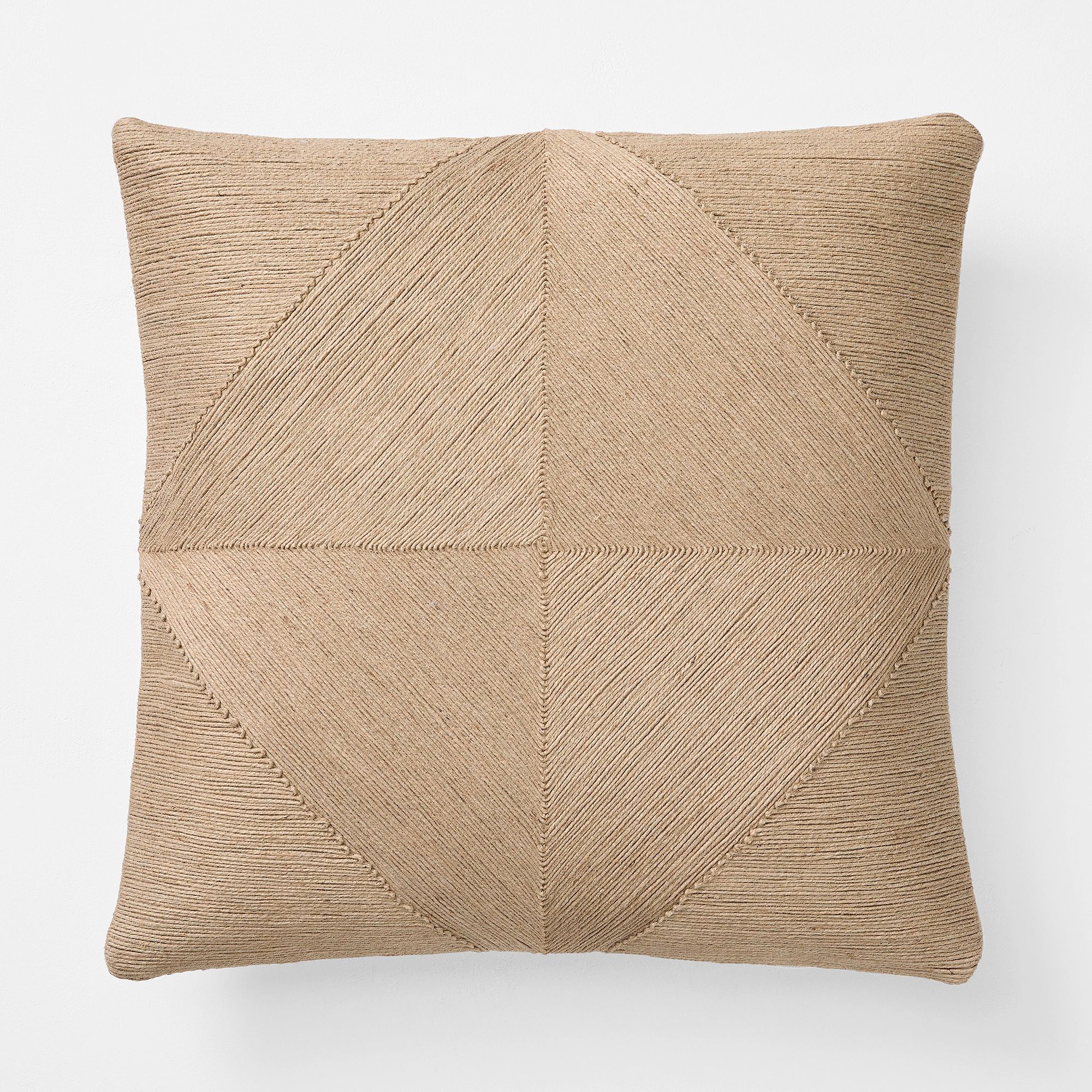 Jute Geo Pillow Cover