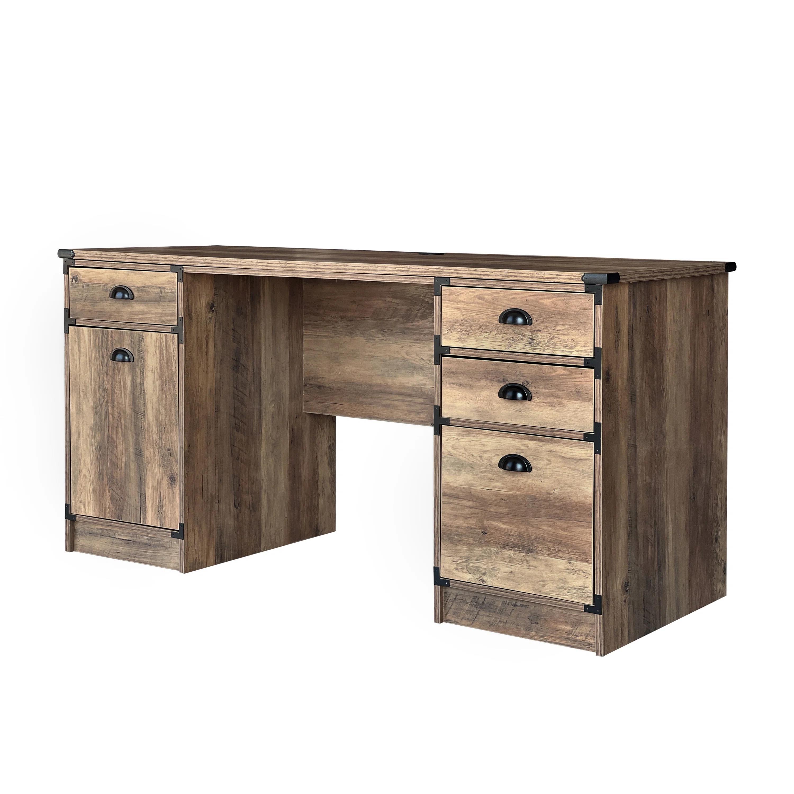Ayva Executive Desk with Drawers