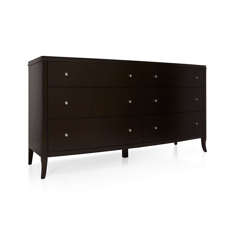 Colette Espresso 6Drawer Dresser