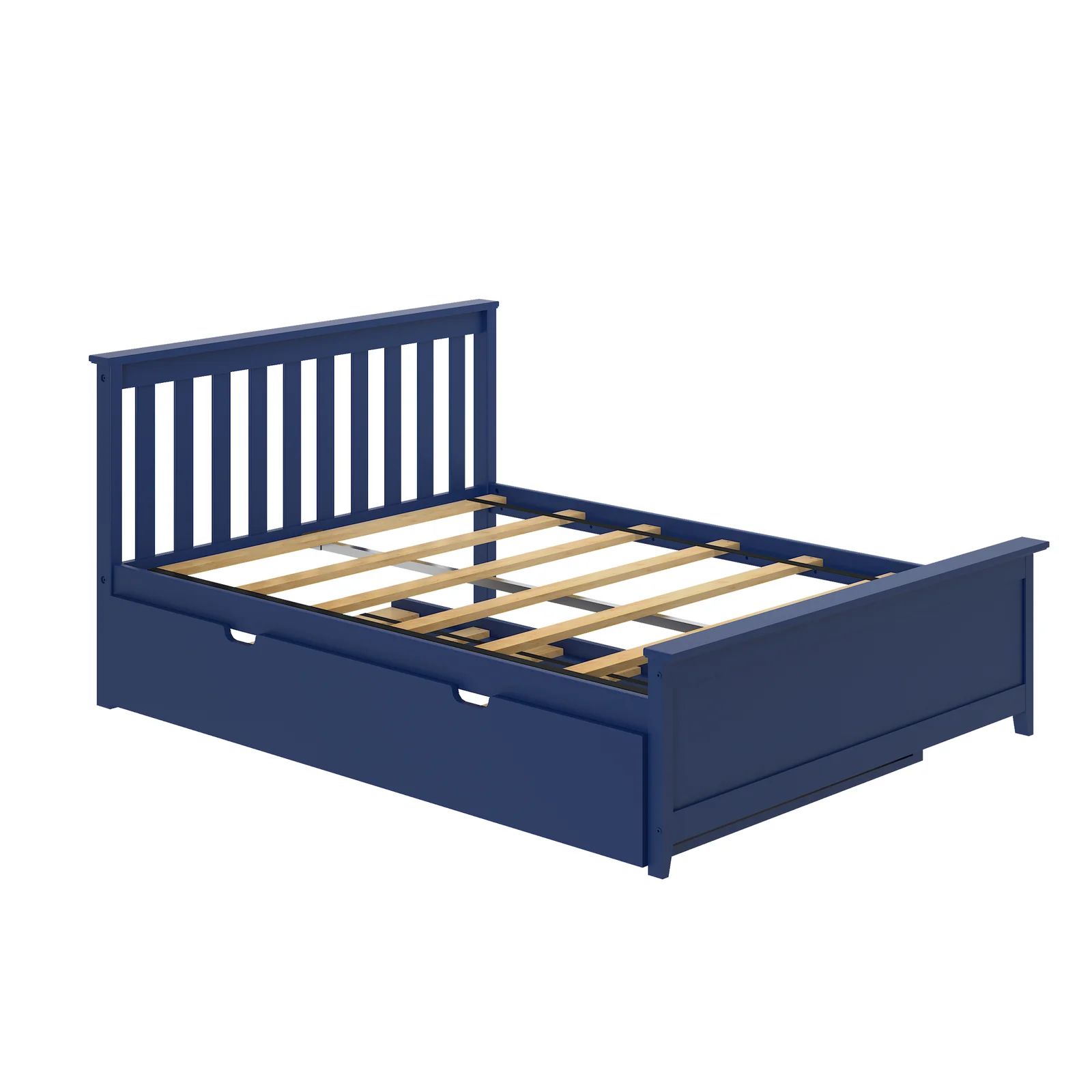 Dinwiddie Full Solid Wood Platform Bed with Trundle