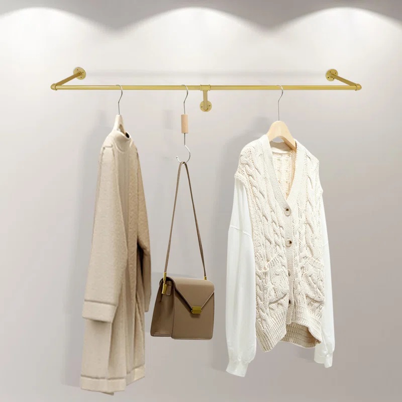 Adeli Metal Wall Mounted Clothes Rack