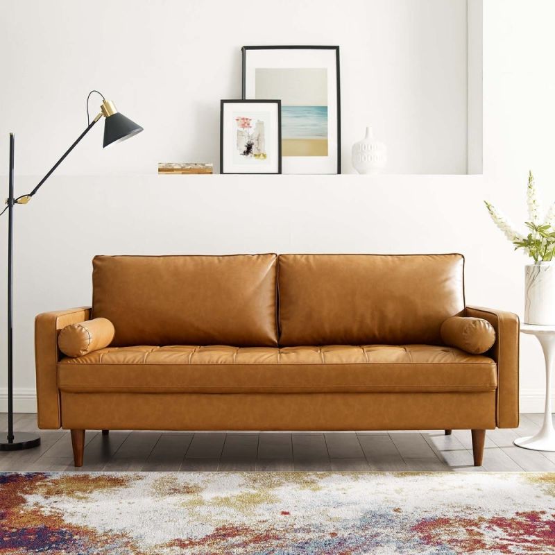 Overstock faux leather sofa