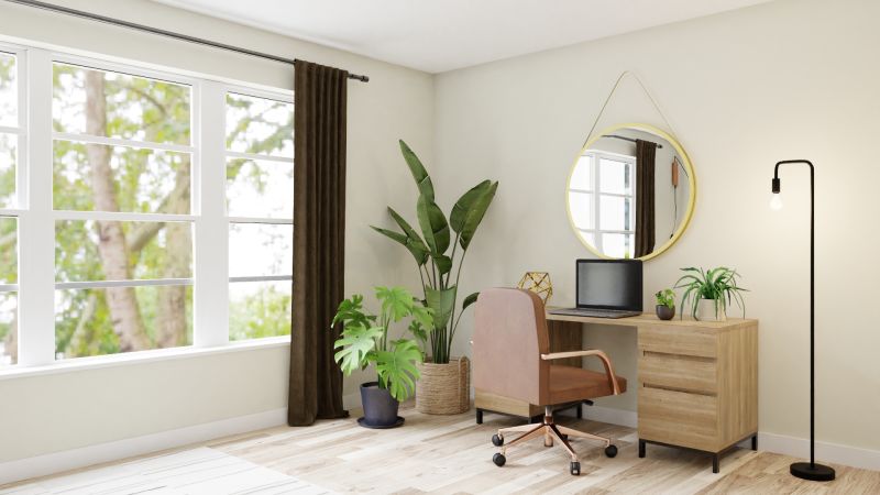 How to make your home office functional, private, and calm