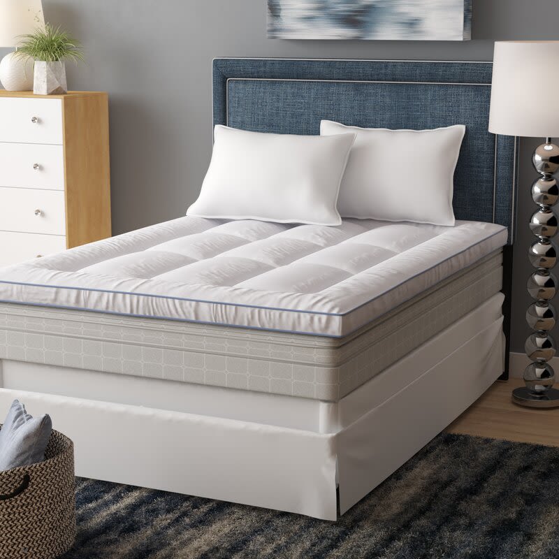 Memory Foam & Polyester Mattress Topper BBY Wayfair