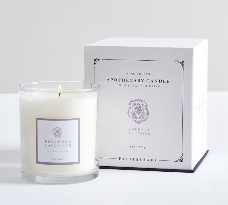 Pottery Barn Apothecary Lavender Candle 