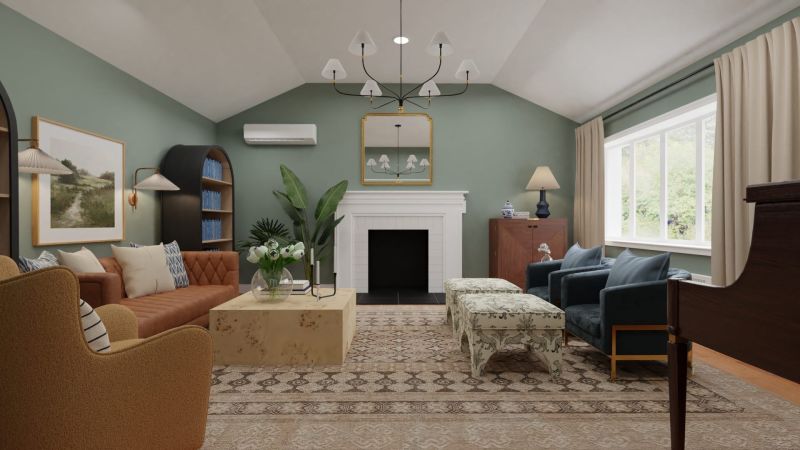 Living room design by spacejoy
