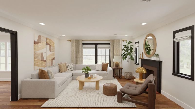 living room design by spacejoy