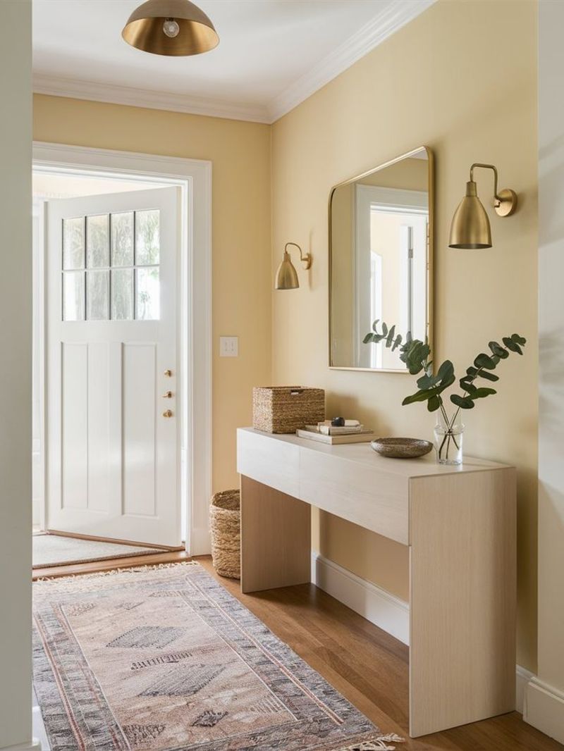 Buttery Yellow Entryway