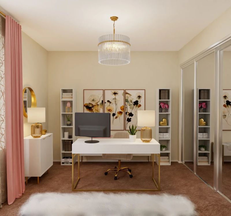 Home Office Design By Spacejoy