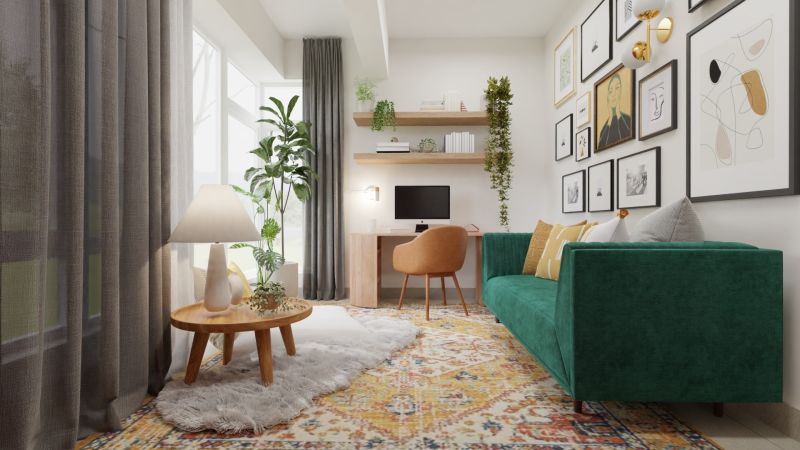 Home office design by spacejoy