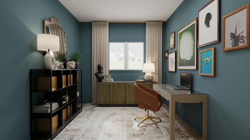 Home office design by spacejoy