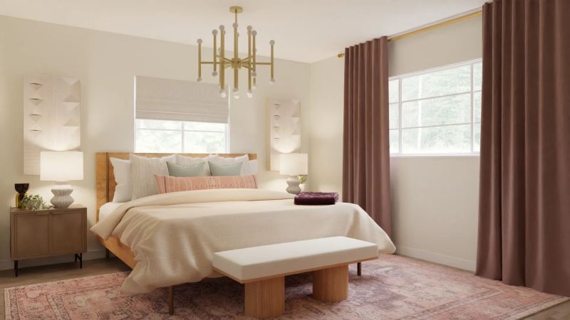 Glam Room With Pink Accents Design By Spacejoy