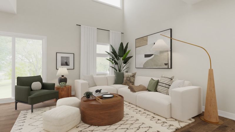 Living Room Design by spacejoy