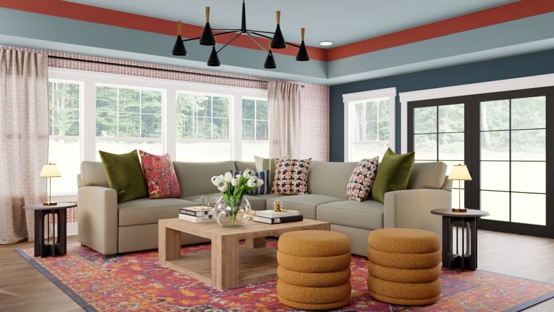Living Room Design by spacejoy