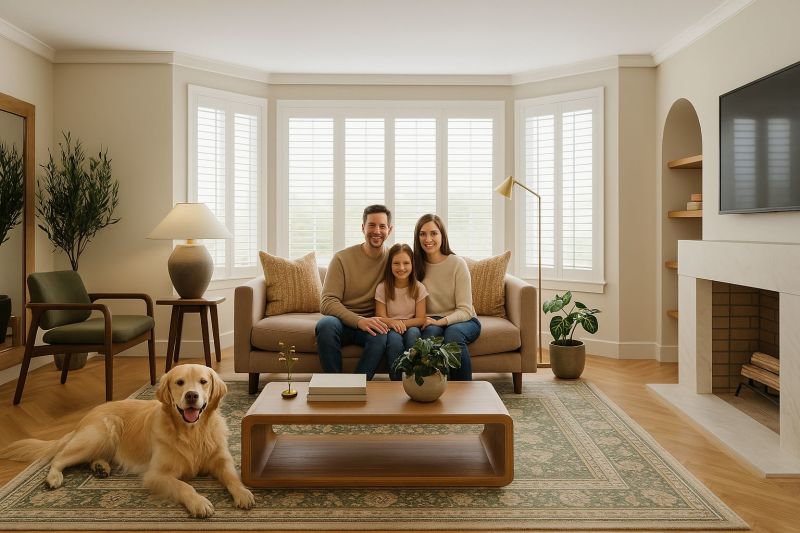 pet friendly living room design by spacejoy