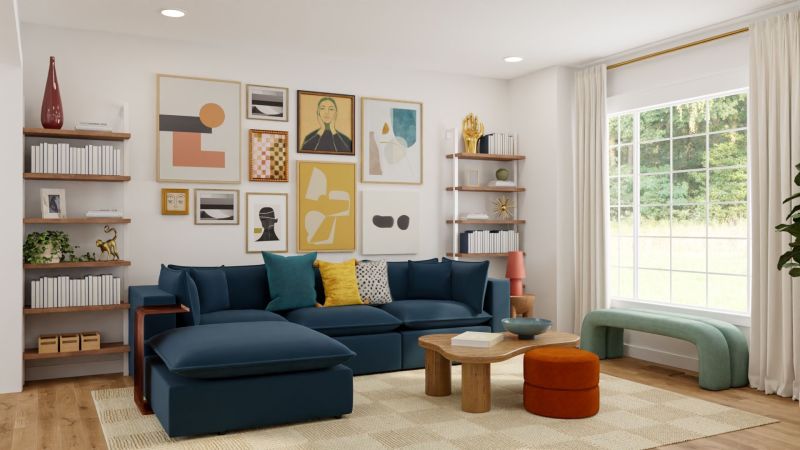 gallery wall living room design