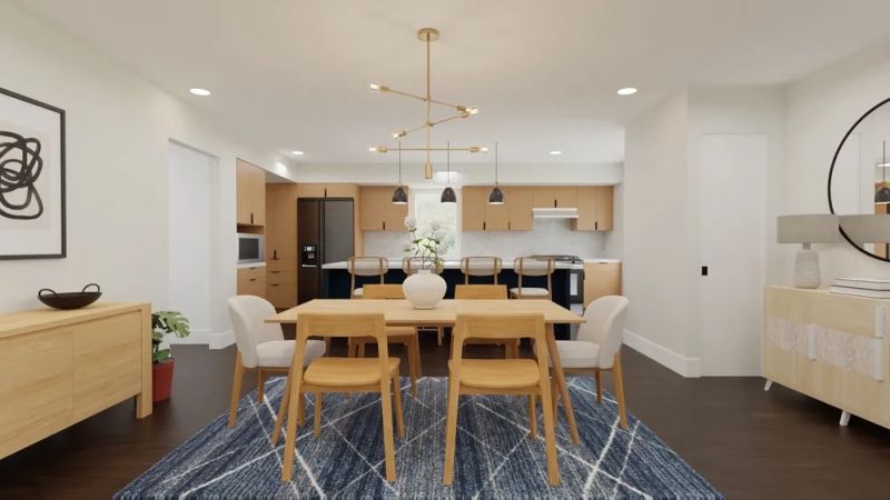 dining room & kitchen design
