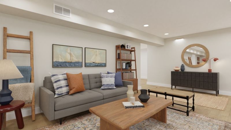 Living room design by spacejoy