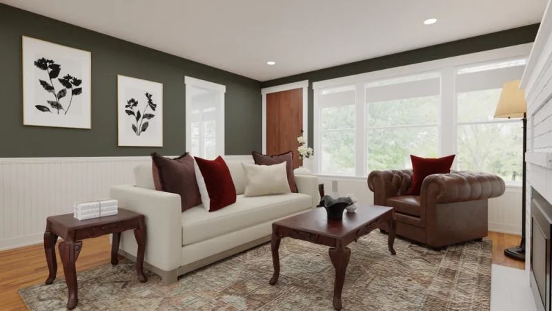 Living room design by spacejoy