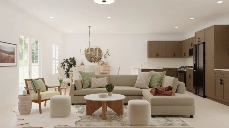 Living room designed by spacejoy