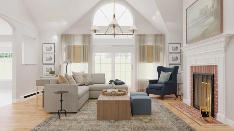 living room design by spacejoy
