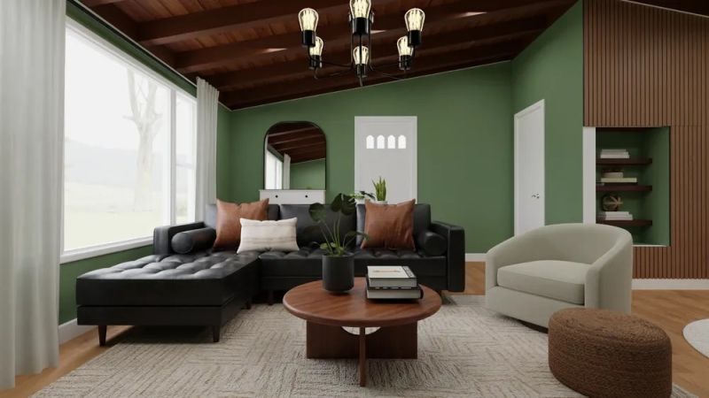 living room designed by spacejoy