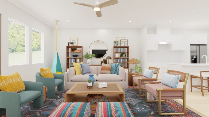 living room design by spacejoy