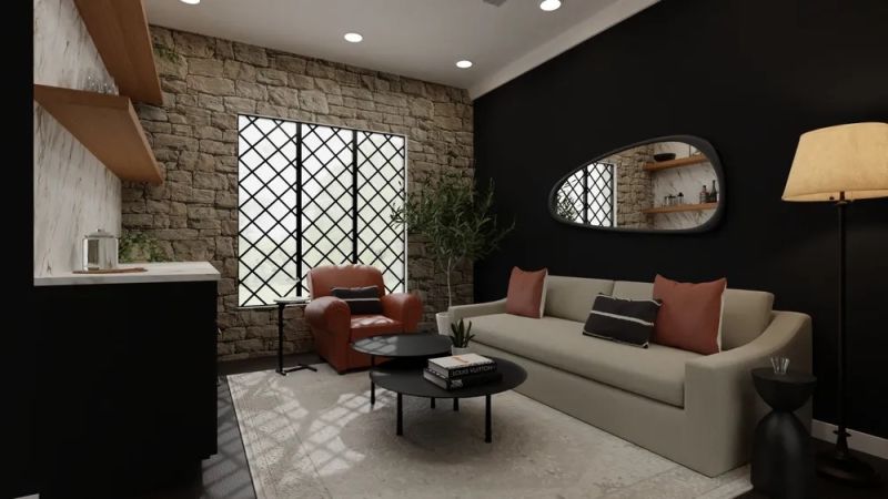 Living room design by spacejoy