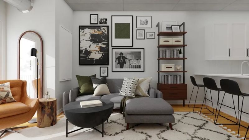 Living room design by spacejoy