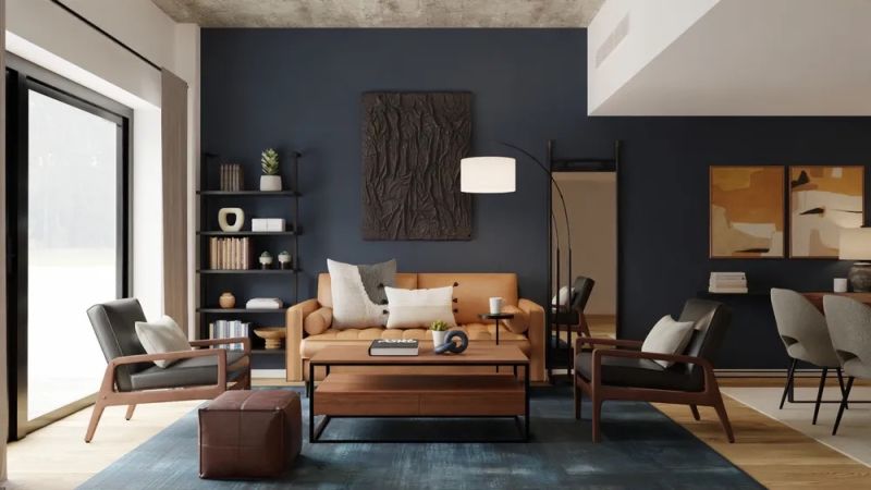 Living room design by spacejoy