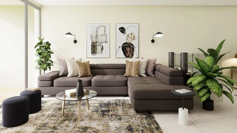 Living room design by spacejoy