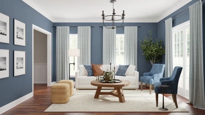 Coastal Living Room Design By Spacejoy