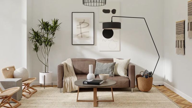 Living room design by spacejoy