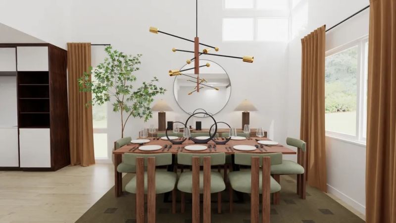 Modern dining room design by spacejoy