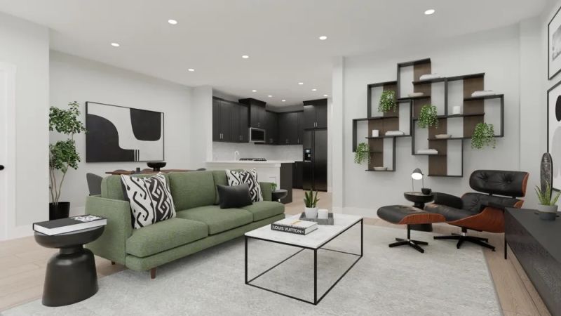 modern organic living room design by spacejoy