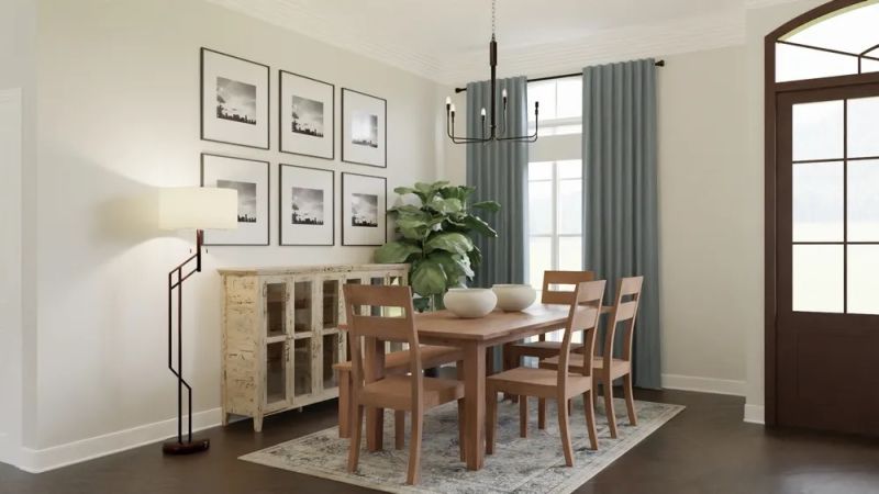 coastal inspired dining room