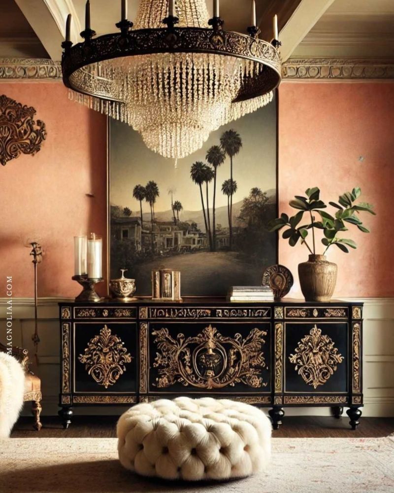 Hollywood glam interior