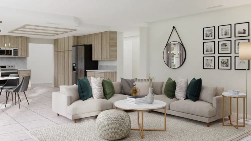 farmhouse inspired living room design