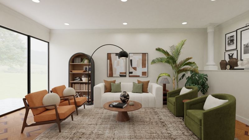 living room design by spacejoy