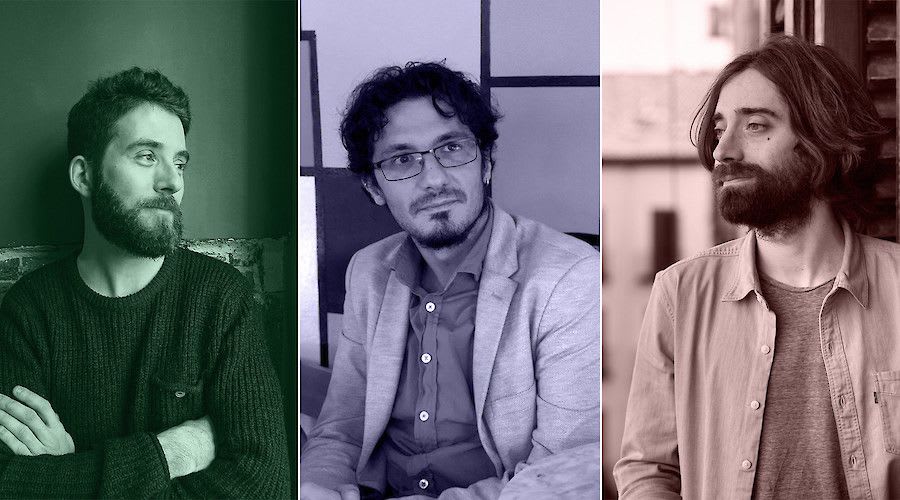 10 of 30: Juan Gómez Bárcena, Matías Candeira and Álex Chico in Iowa City