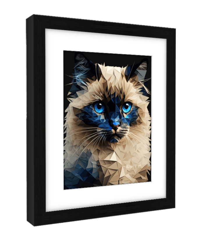 Your stunning high quality print on a solid pine wood frame with a 2" mat.