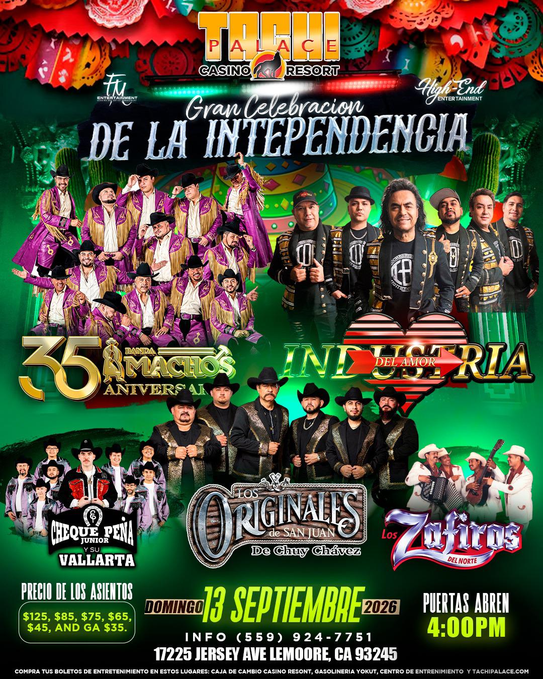 GRAN CELEBRACION DE LA INDEPENDENCIA