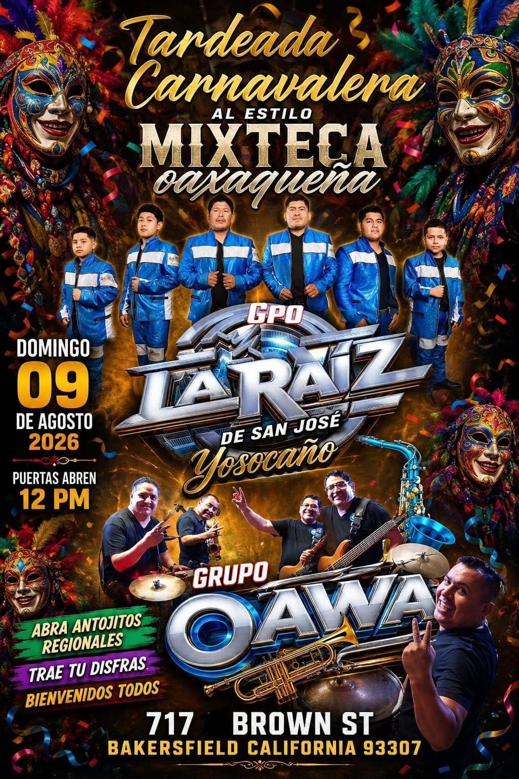 TARDEADA CARNAVALERA AL ESTILO MIXTECA OAXAQUEÑA