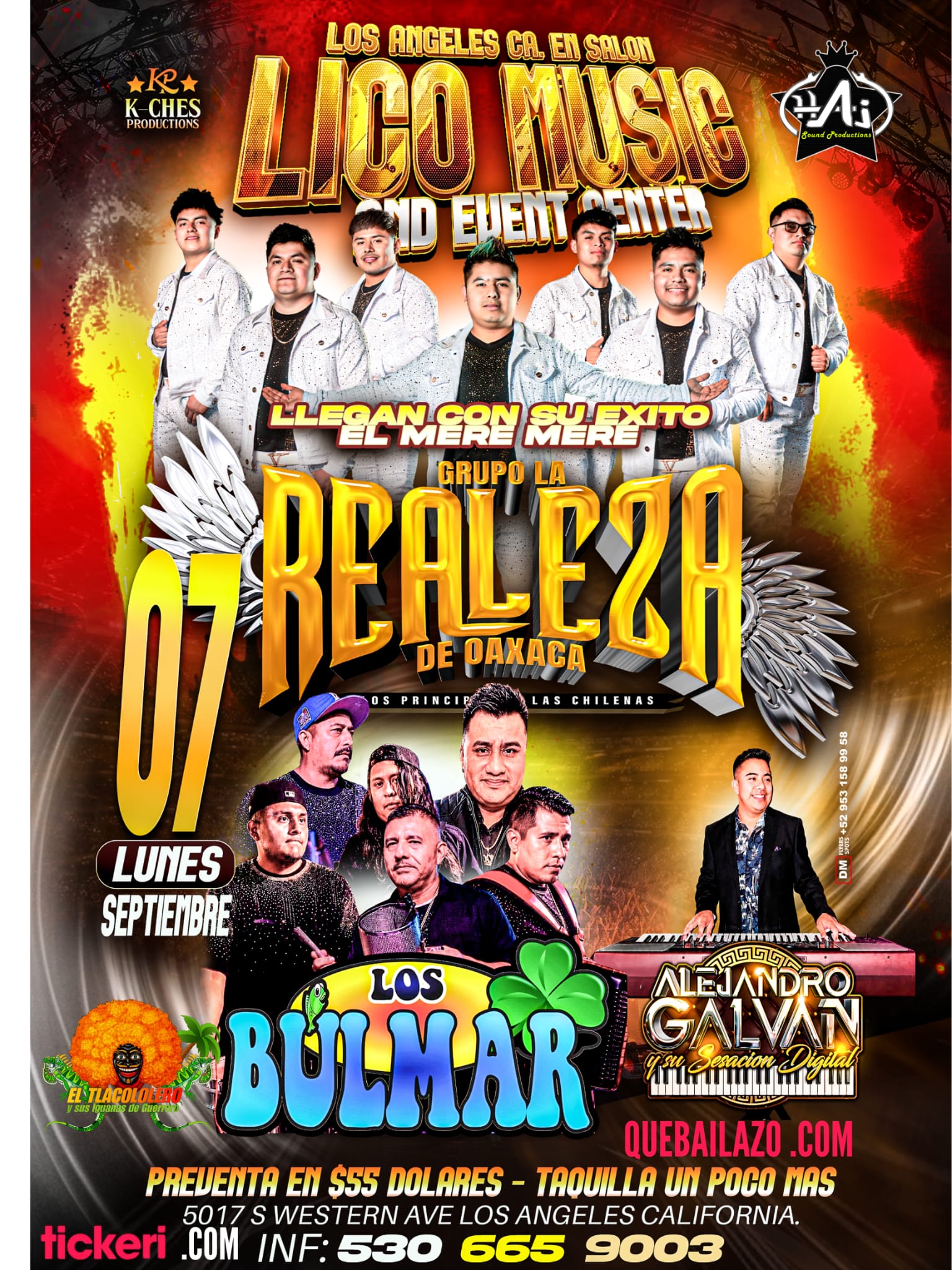 GRUPO LA REALEZA DE OAXACA EN SALON LICO MUSIC AND EVENT CENTER
