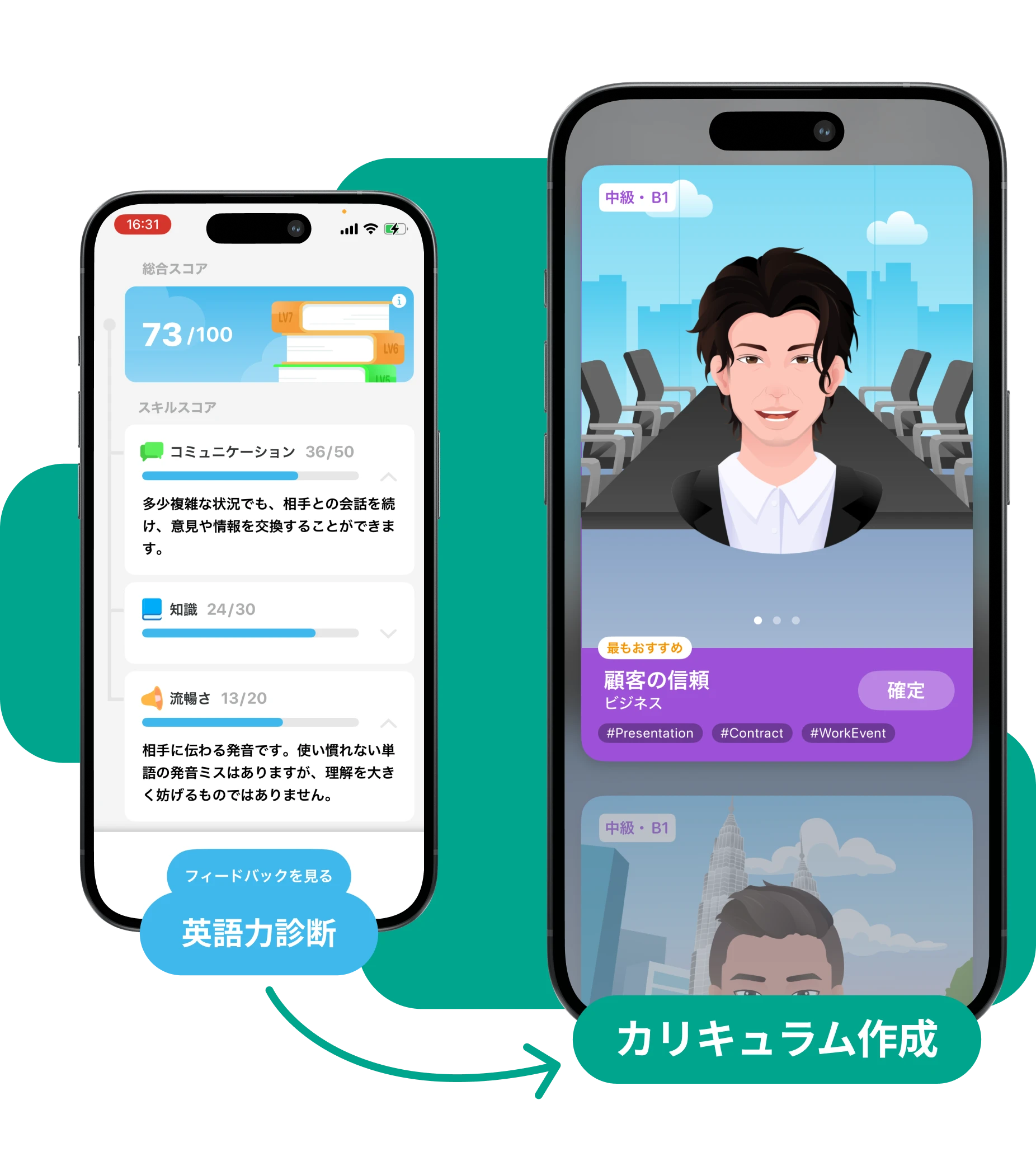あなたにピッタリなカリキュラム作成機能