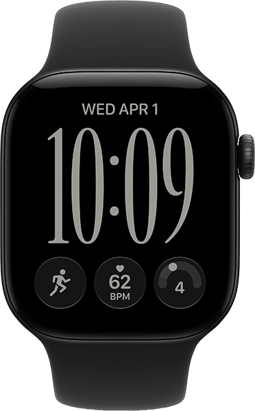 Watch Series 12 42mm Black Alum/Black Band - S/M